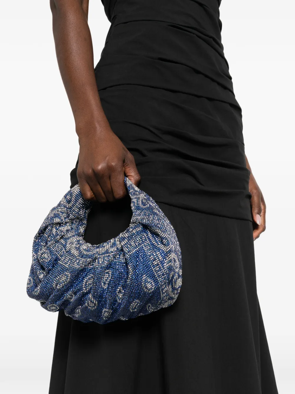 Benedetta Bruzziches Shopper verfraaid met kristallen - Blauw