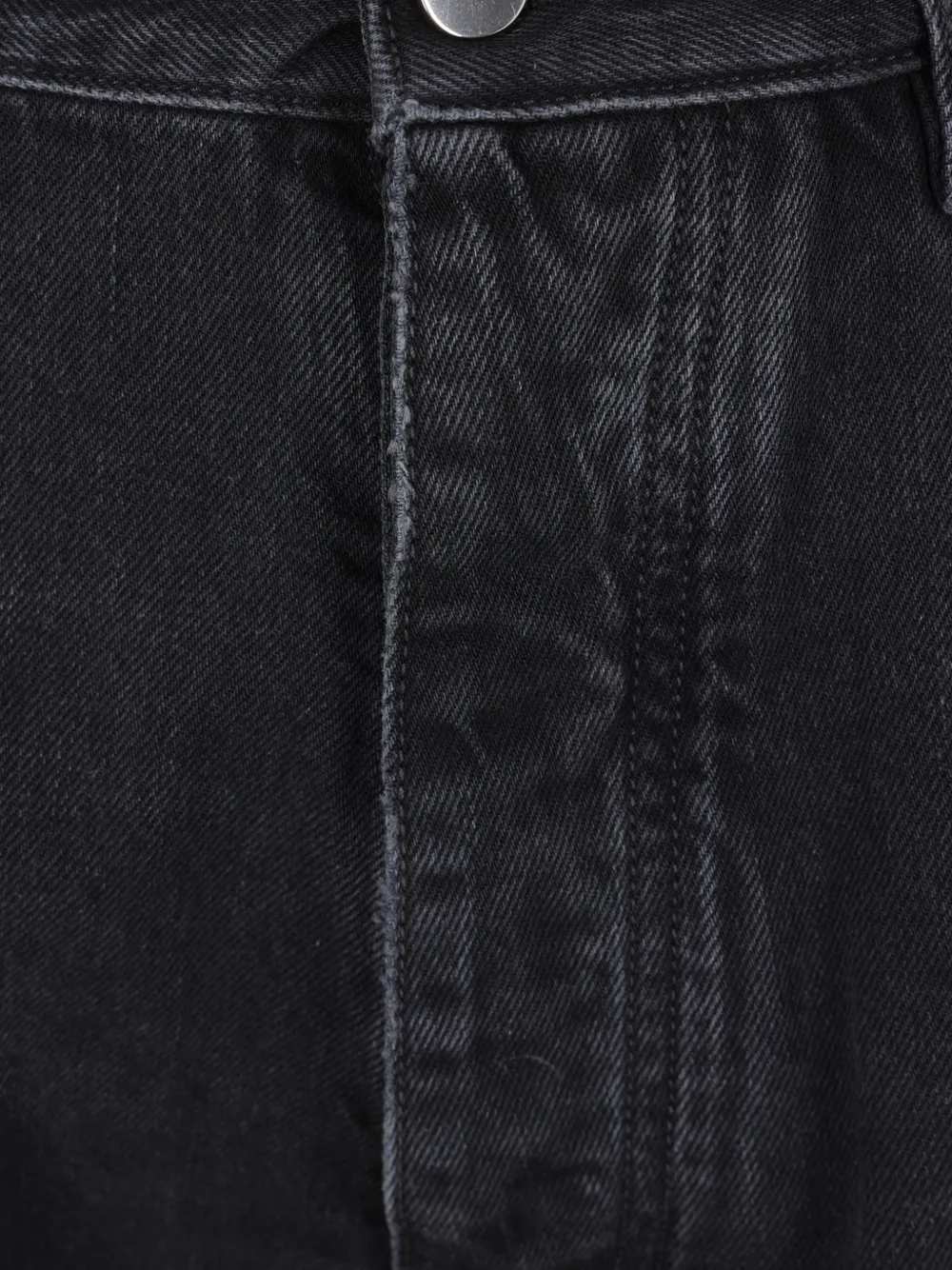  Amiri Vaqueros Anchos Con Apliques - Negro 
