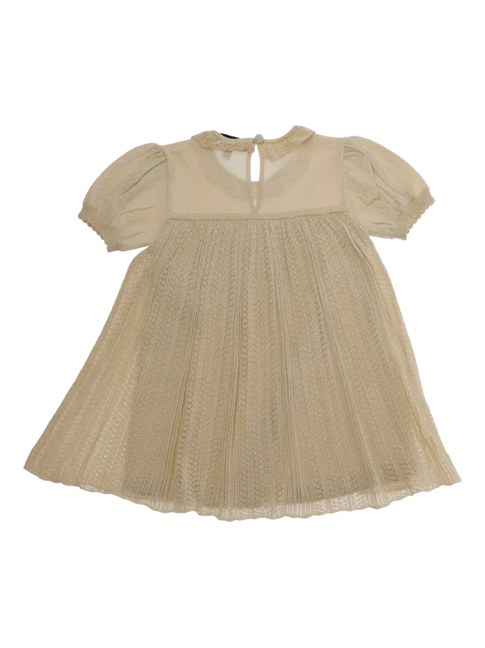 Emporio Armani Kids Kanten jurk - Beige