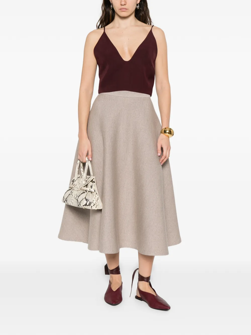 Jil Sander Cropped top Paars
