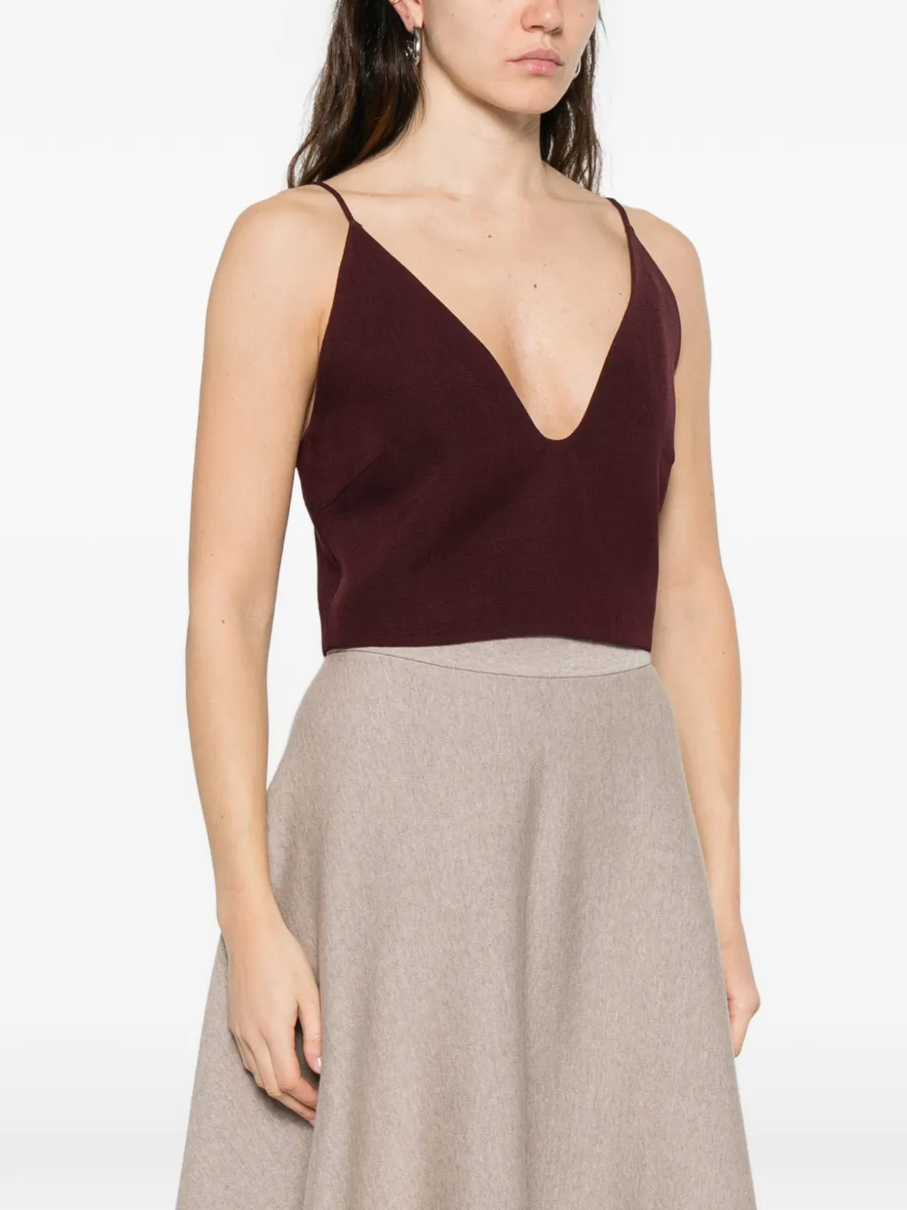 Jil Sander Cropped top Paars