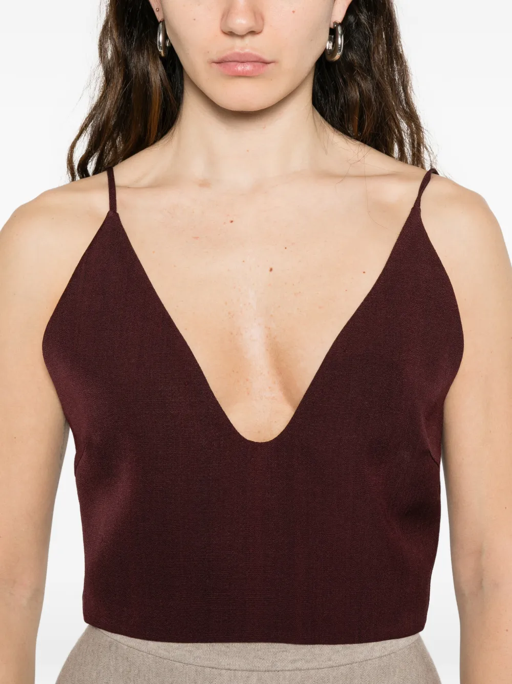 Jil Sander Cropped top Paars