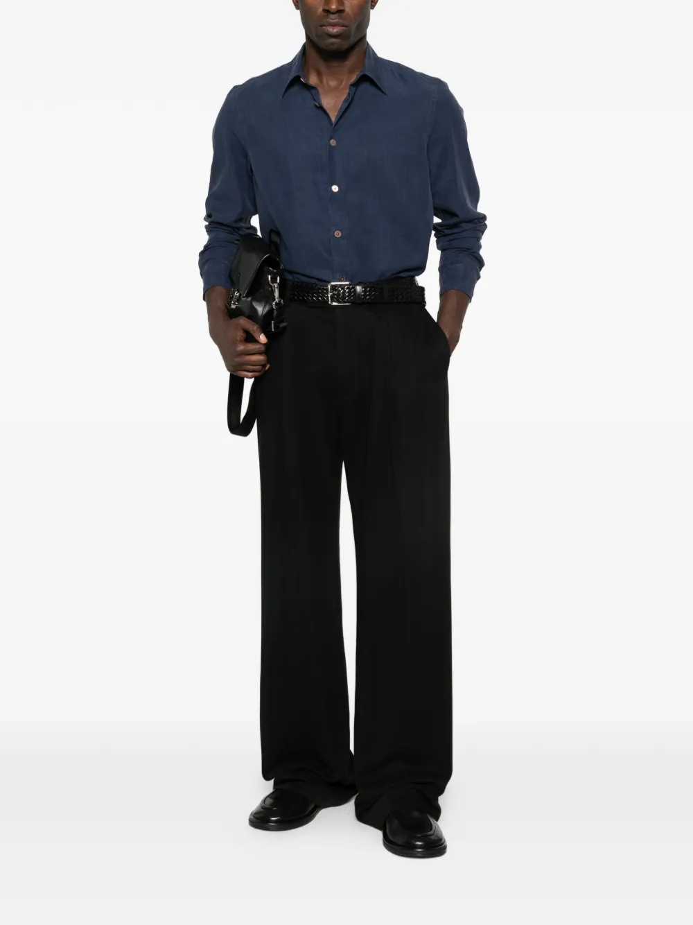 PS Paul Smith button shirt - Blauw