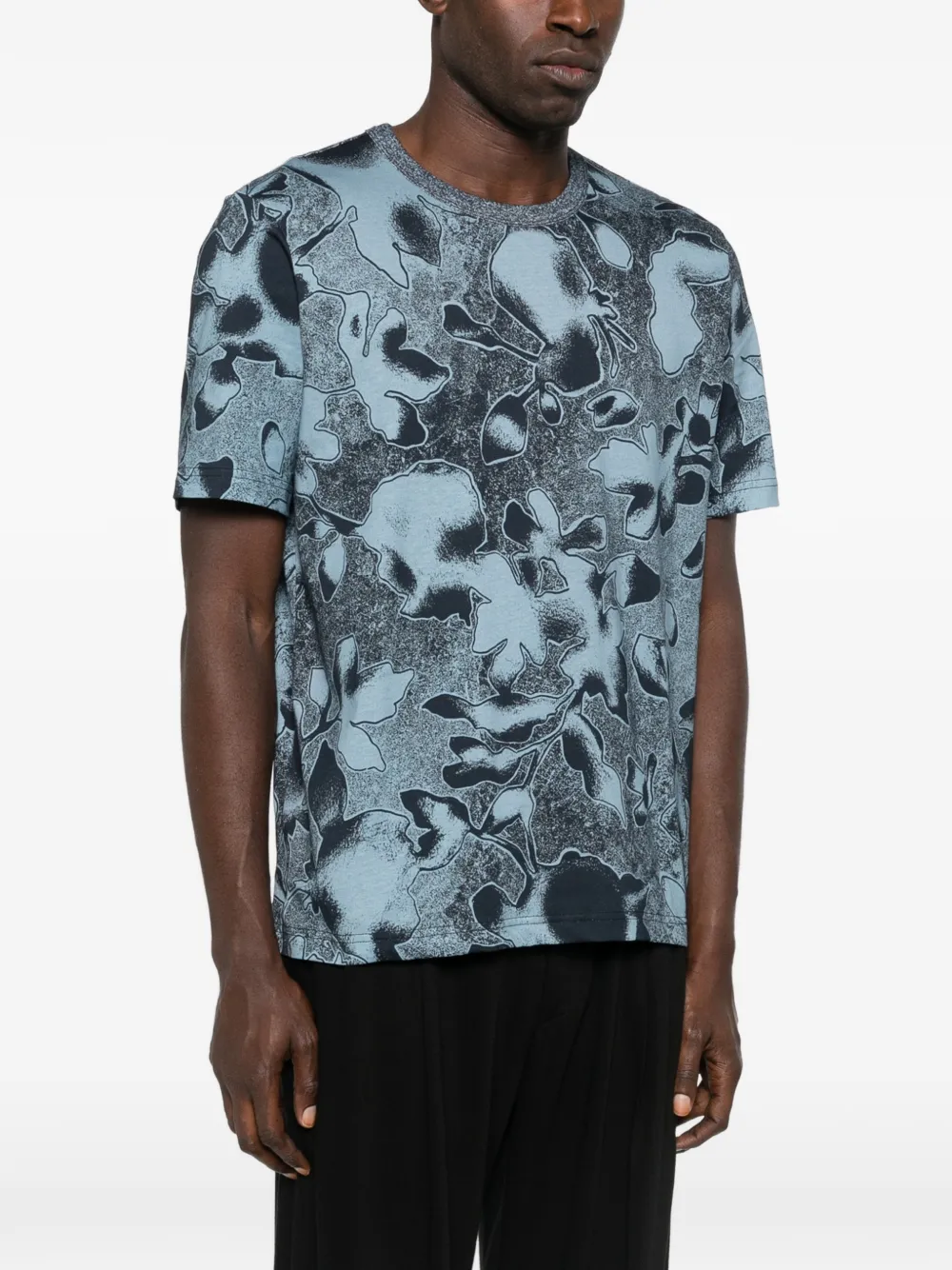 PS Paul Smith T-shirt met bloemenprint Blauw