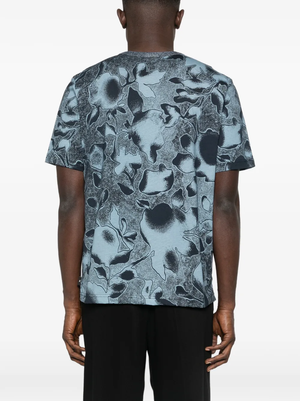PS Paul Smith T-shirt met bloemenprint Blauw