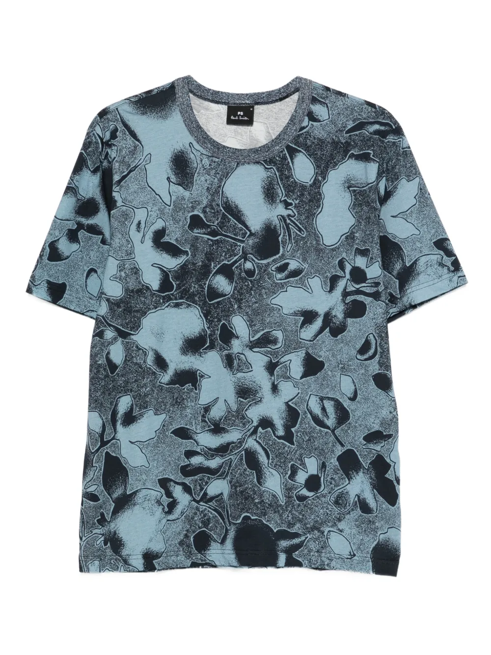 PS Paul Smith floral-print T-shirt - Blu