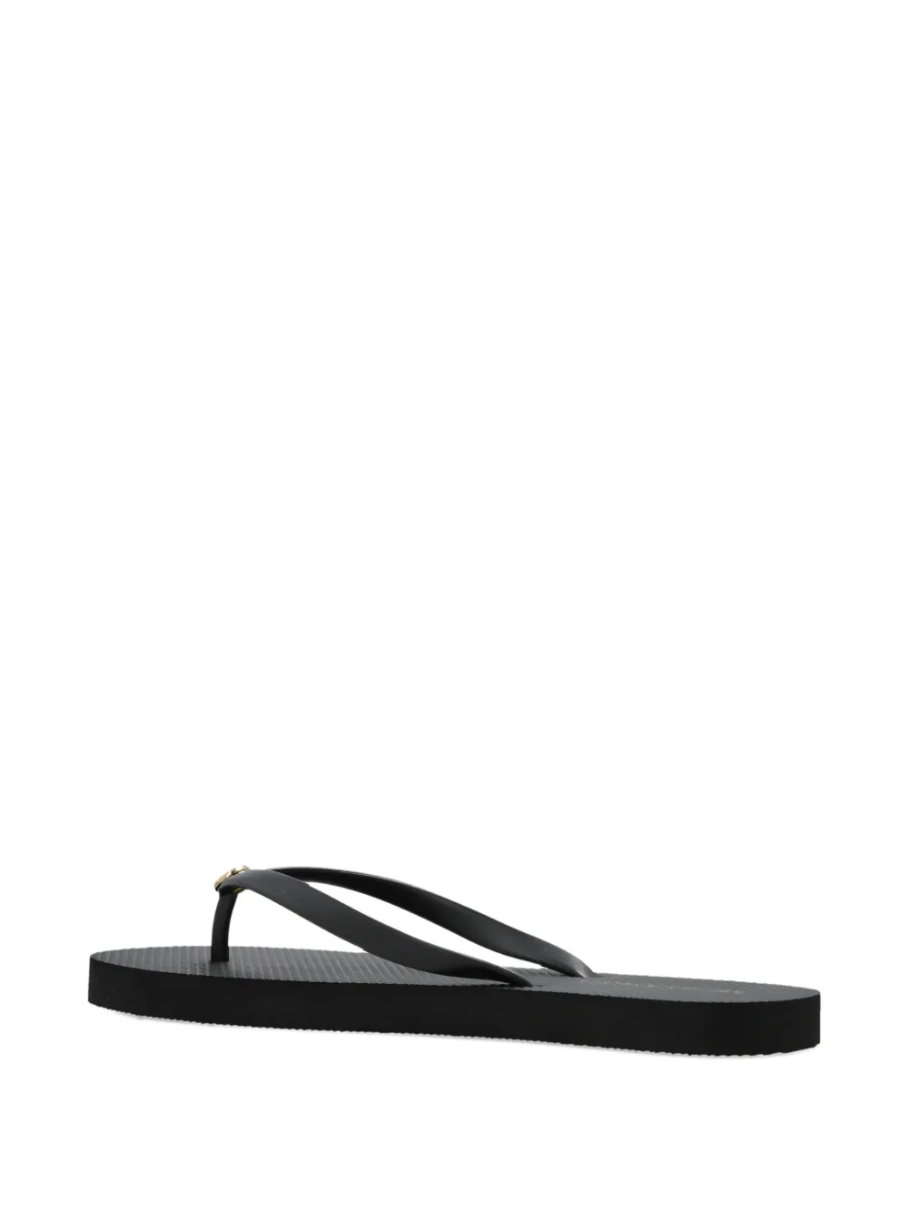 Melissa Odabash Badslippers met logodetail Zwart