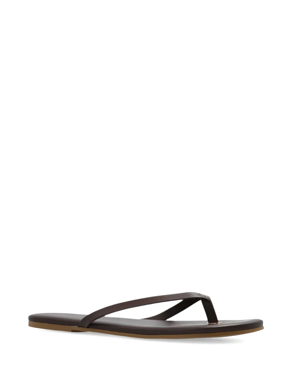  Melissa Odabash Thong-strap Leather Sandals - Brown 