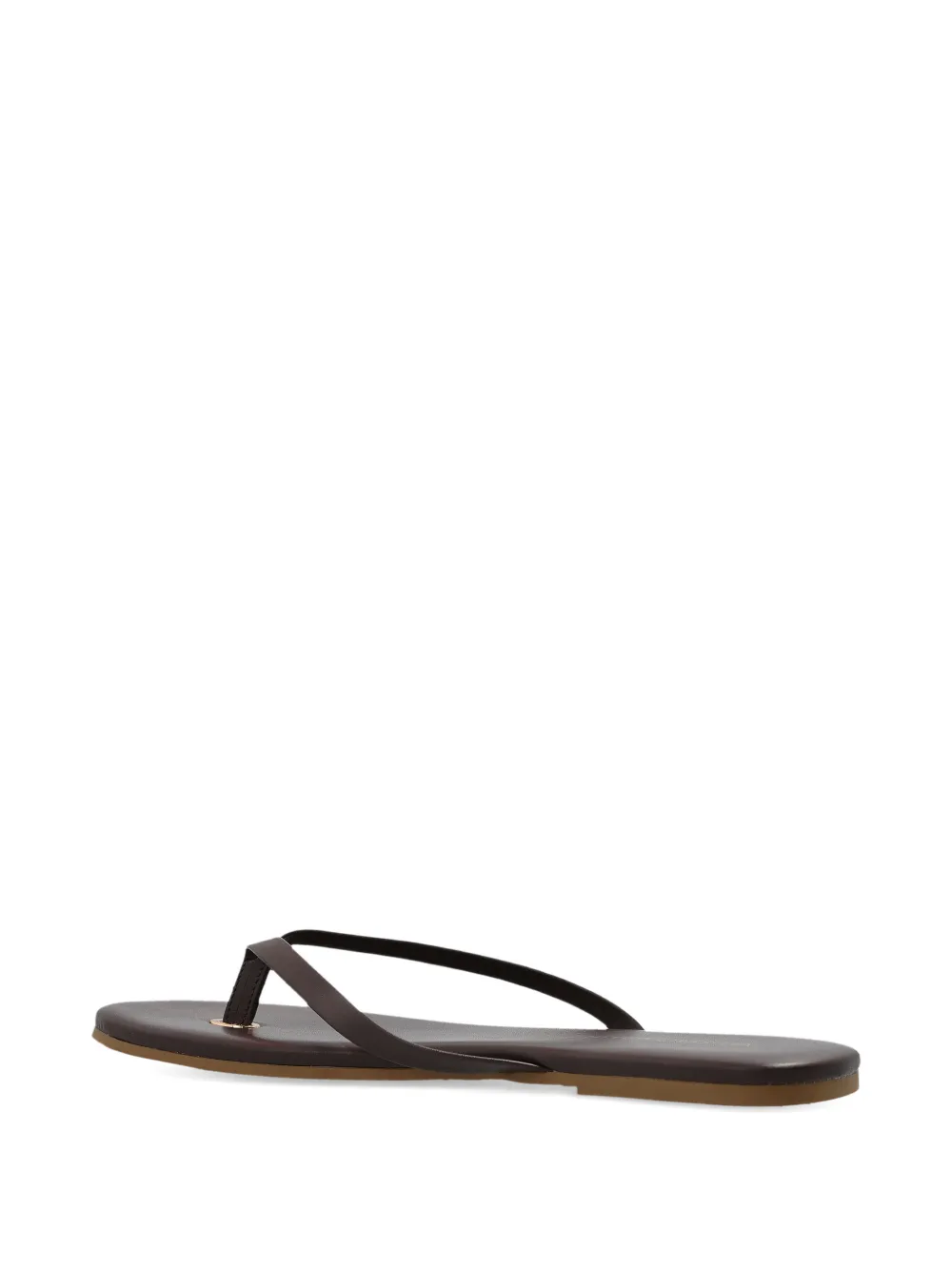  Melissa Odabash Thong-strap Leather Sandals - Brown 