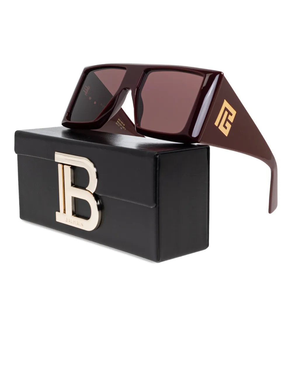 Balmain square-frame sunglasses - Rood