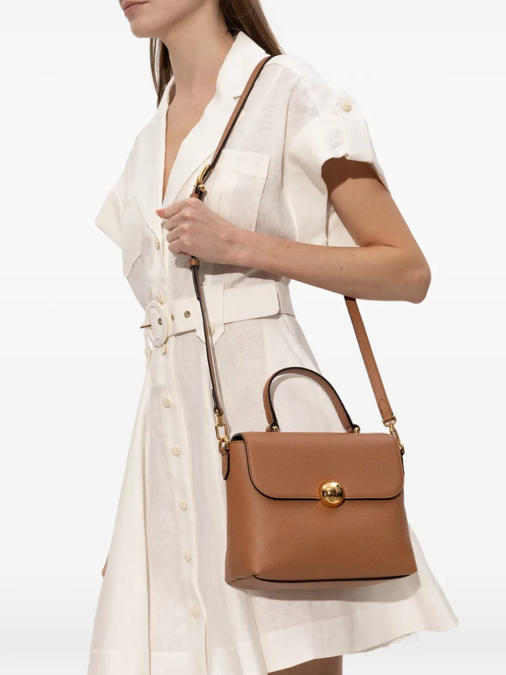 Furla Moonlight leather tote bag - Bruin