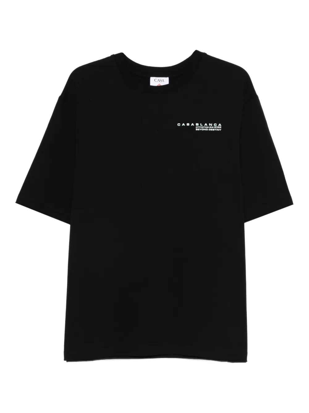 Casablanca short-sleeve logo T-shirt - Schwarz