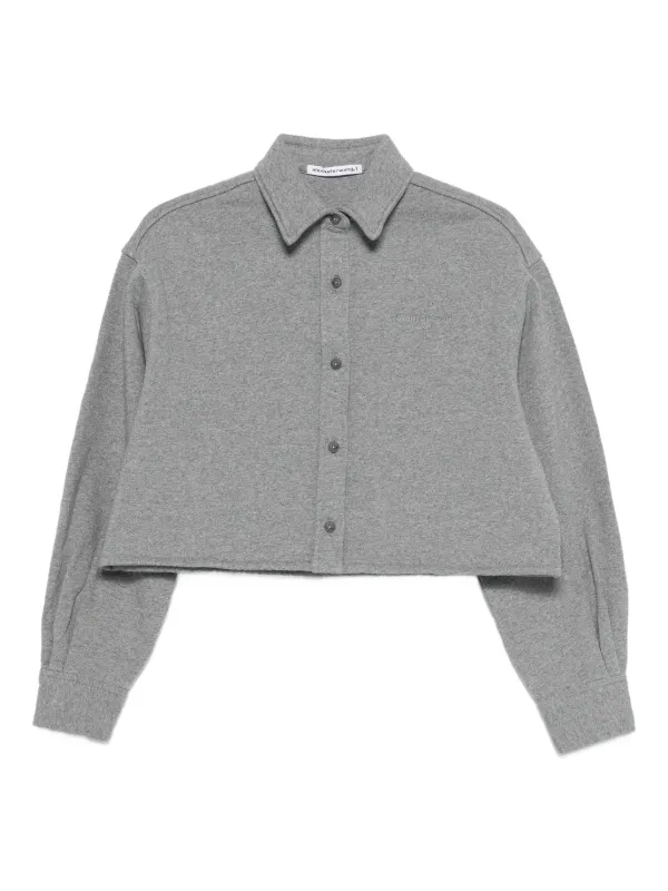 alexanderwang グレー クロップドタンクトップ Alexander Wang クロップドトップ | グレー | FARFETCH JP
