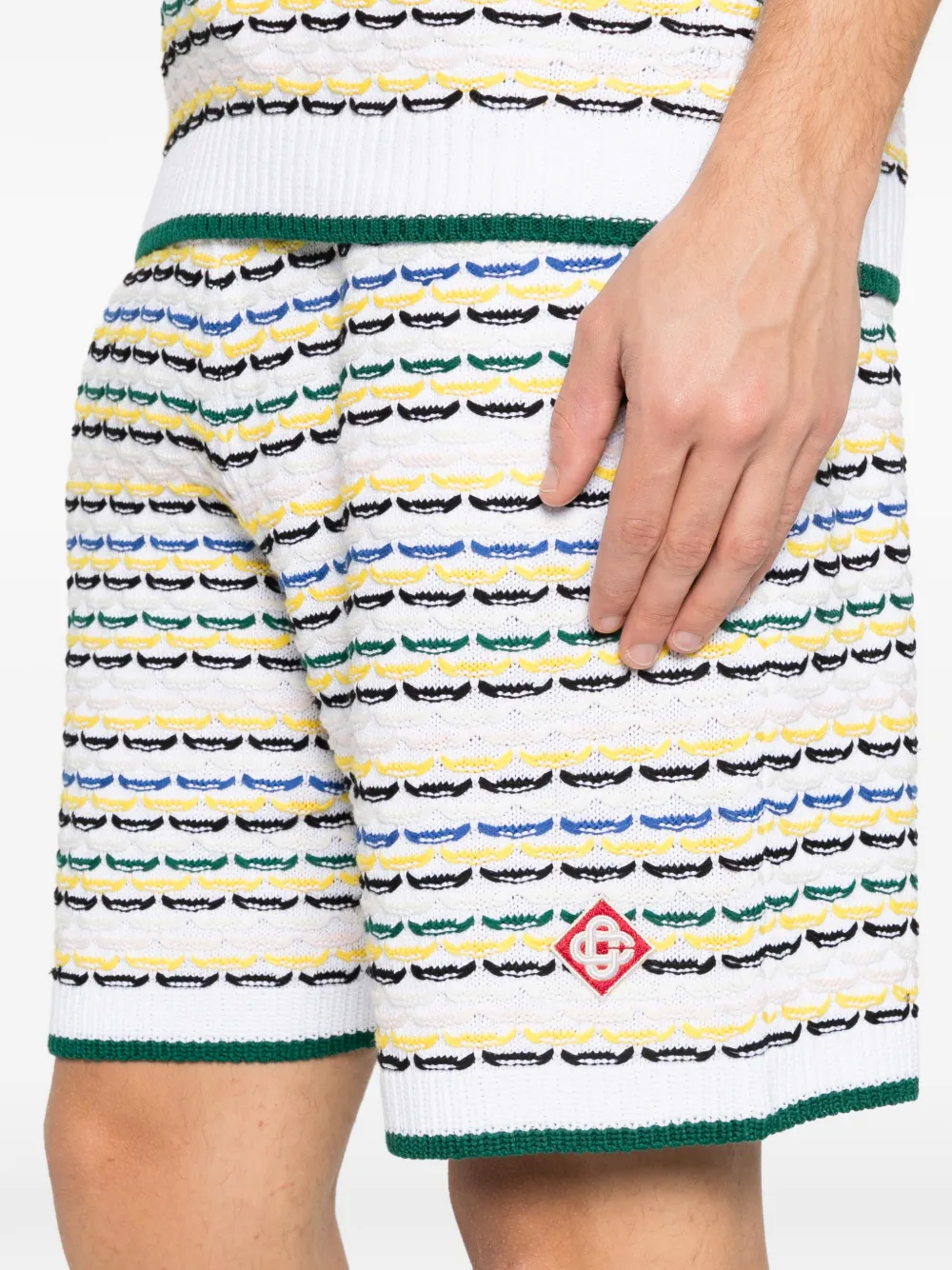 Casablanca Shorts met patroon Wit