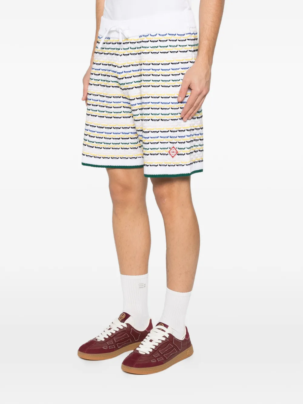Casablanca Shorts met patroon Wit