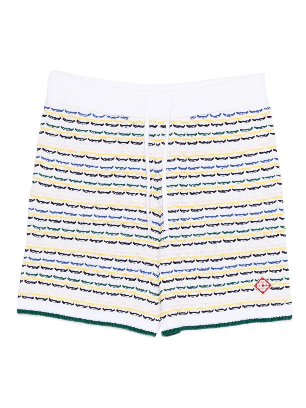 Casablanca patterned shorts - Bianco