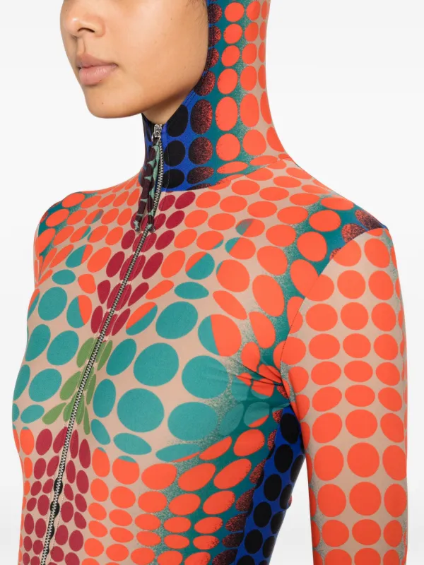 Jean Paul Gaultier Hooded polka-dot All In One | Orange | FARFETCH