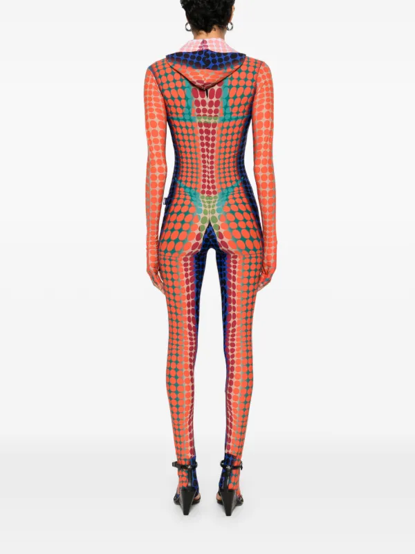 Jean Paul Gaultier Hooded polka-dot All In One | Orange | FARFETCH