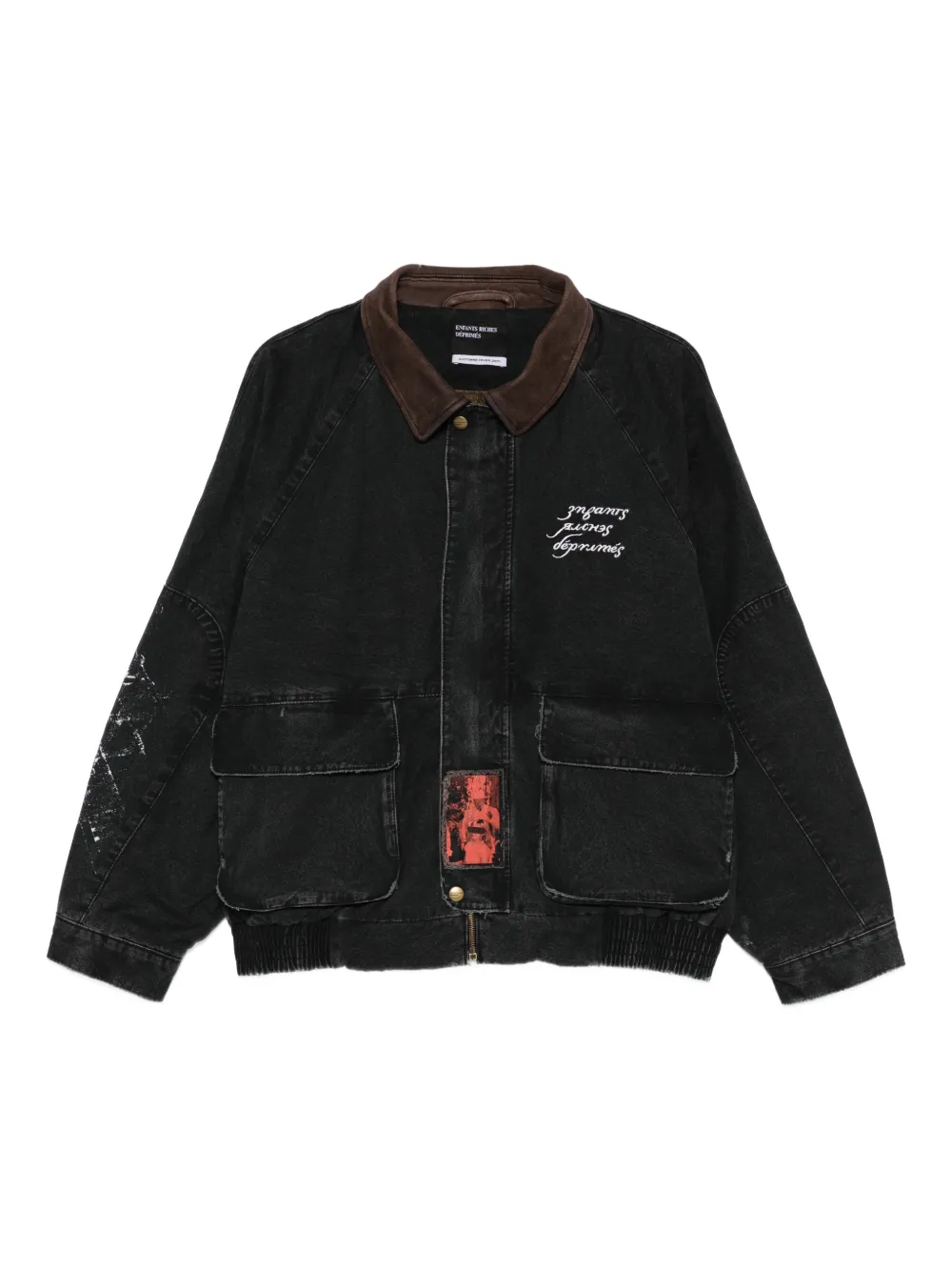 Enfants Riches Déprimés graphic-print bomber jacket - Schwarz