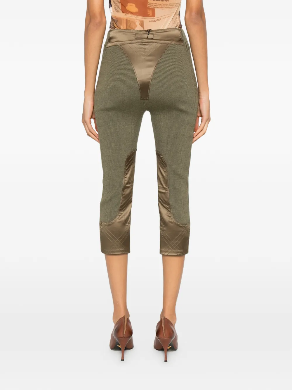 Jean Paul Gaultier Broek met ritssluiting en vlak Groen