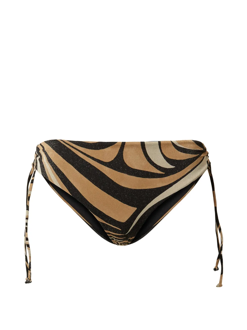 TWINSET drawstring print bikini bottom - Nero