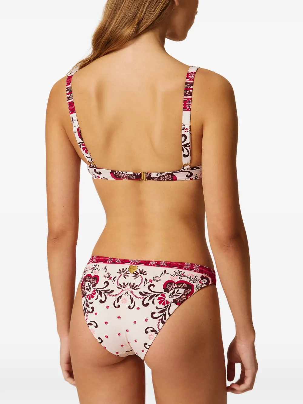 TWINSET Bikinislip met foulard-print Roze