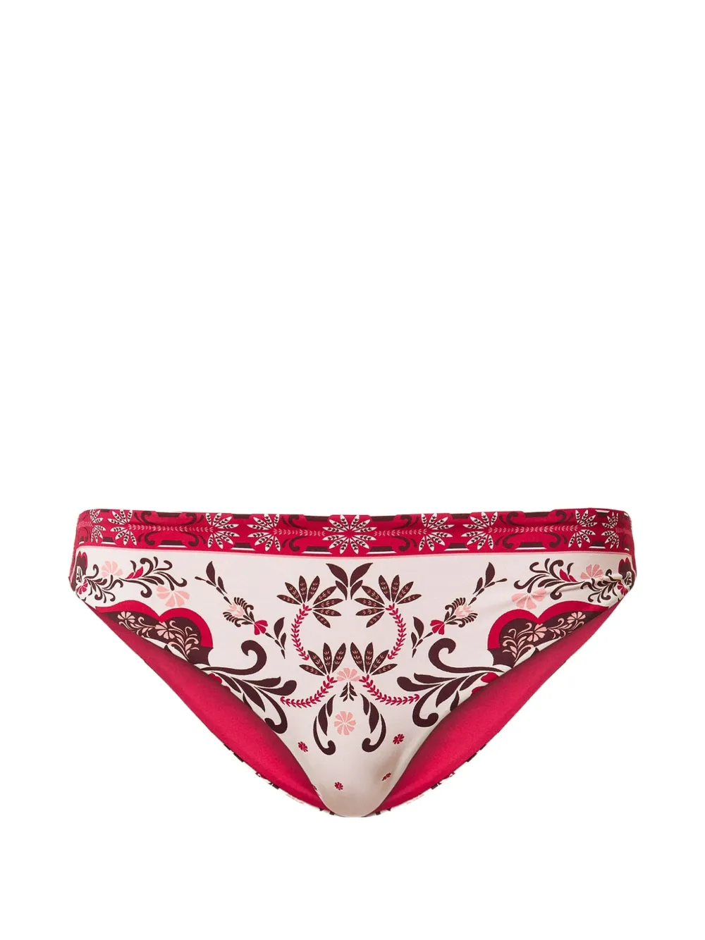 TWINSET foulard-print bikini bottom - Rosa