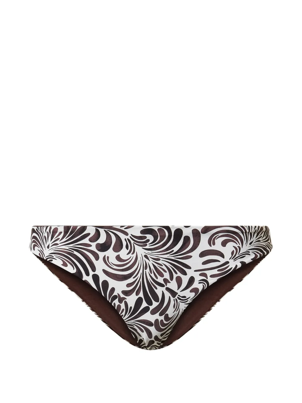 TWINSET botanical-print bikini bottoms - Weiß