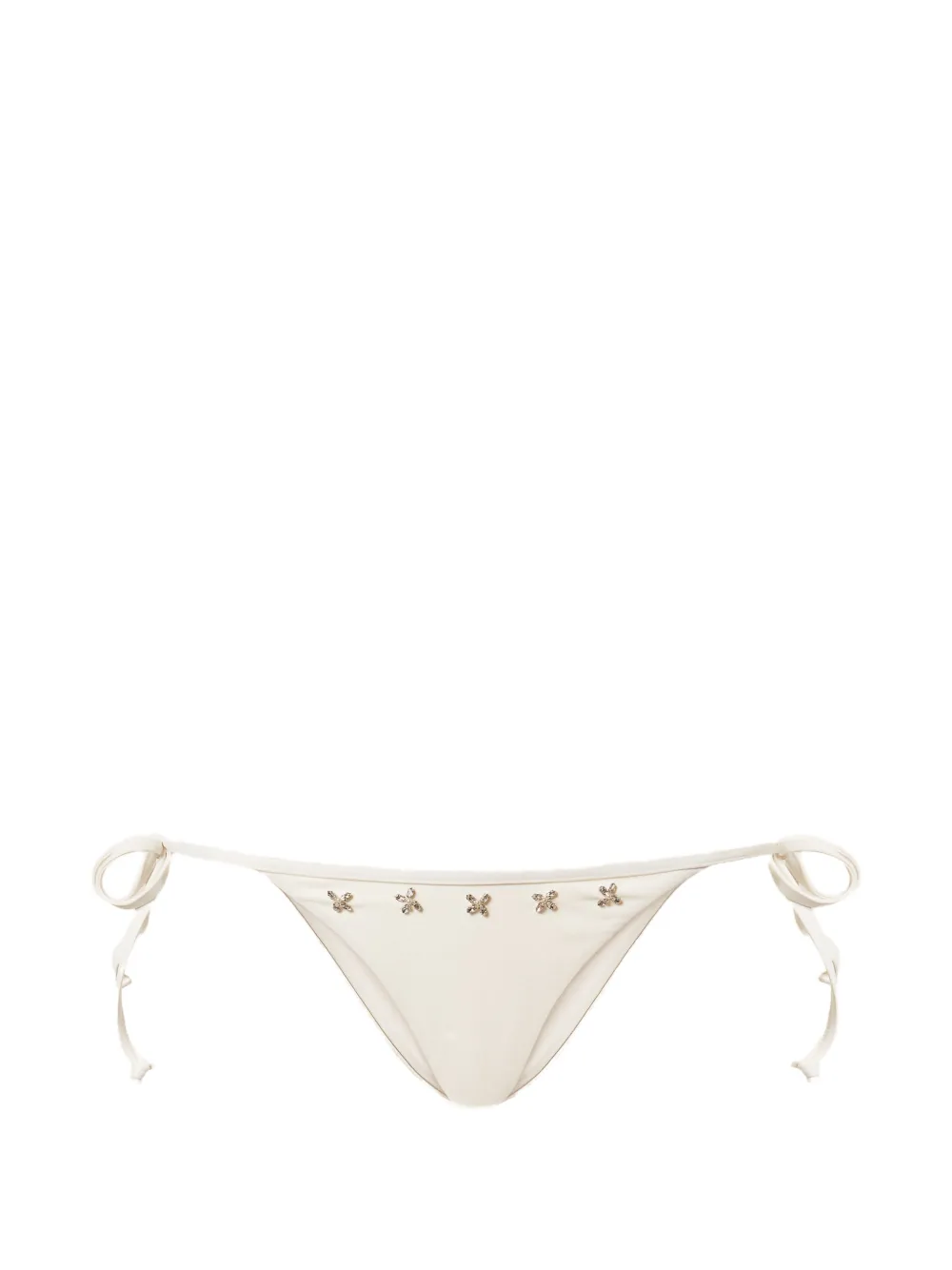 TWINSET embroidery bikini bottom - Bianco