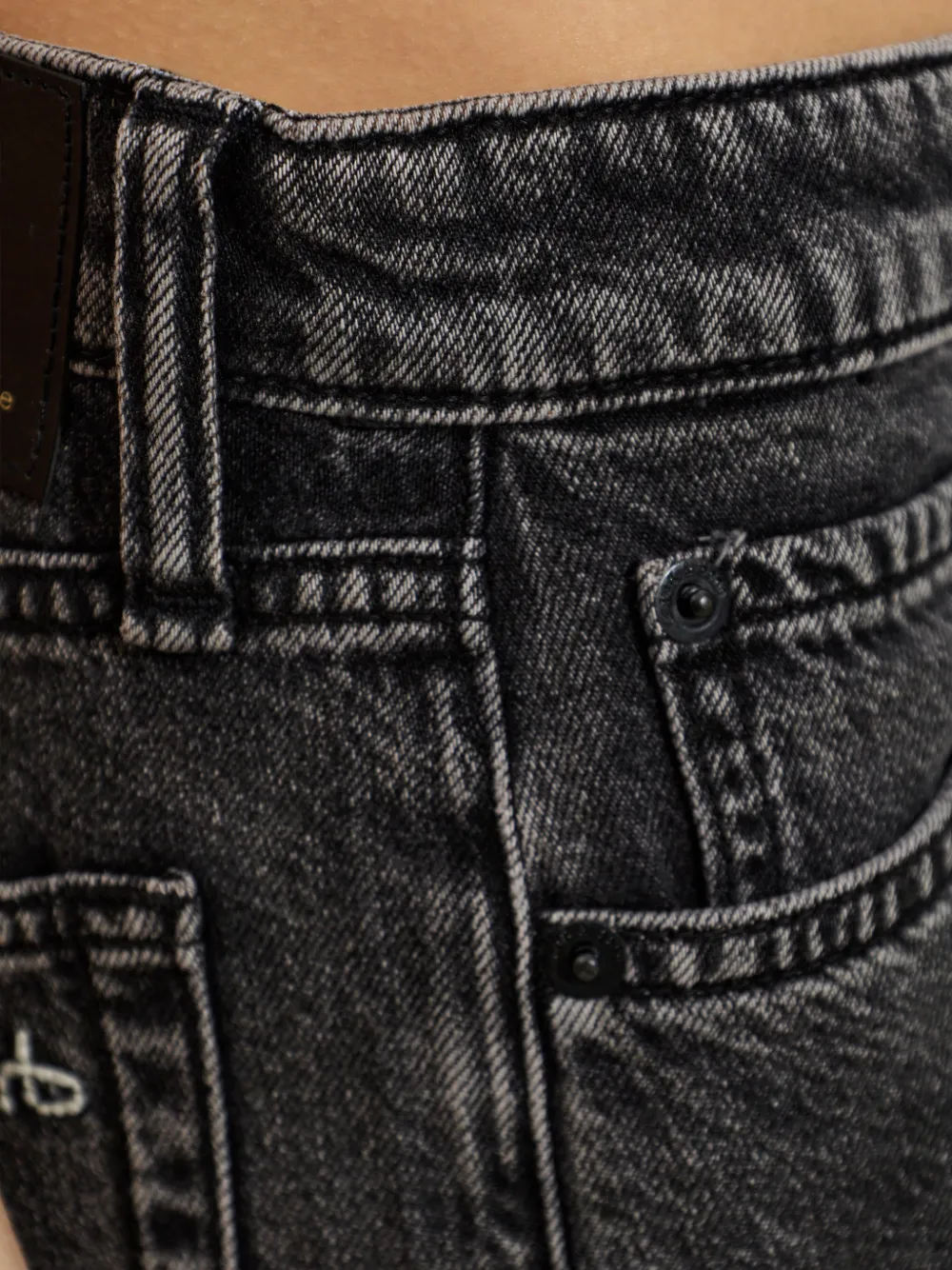 rag & bone Jeans met vervaagd effect Zwart