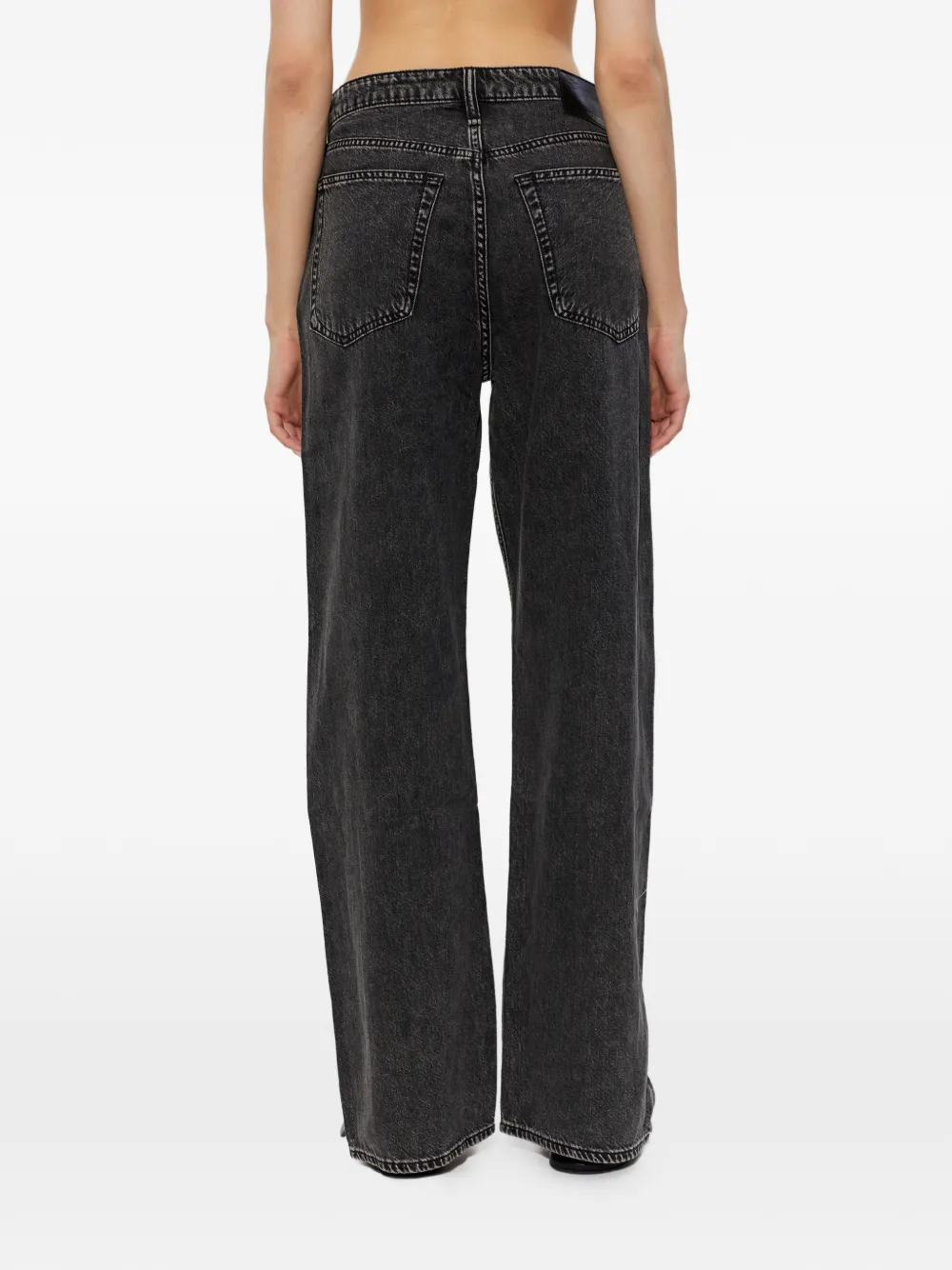 rag & bone Jeans met vervaagd effect Zwart