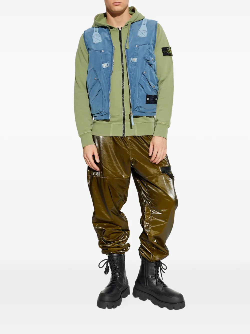 Stone Island logo-patch trousers | Pantalons de survêtement | Image 2