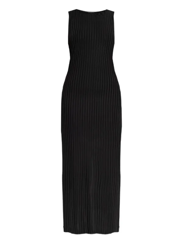 black long sleeve maxi dress formal Long Sleeve Off-shoulder Maxi Dress | Butter Rib main image 1