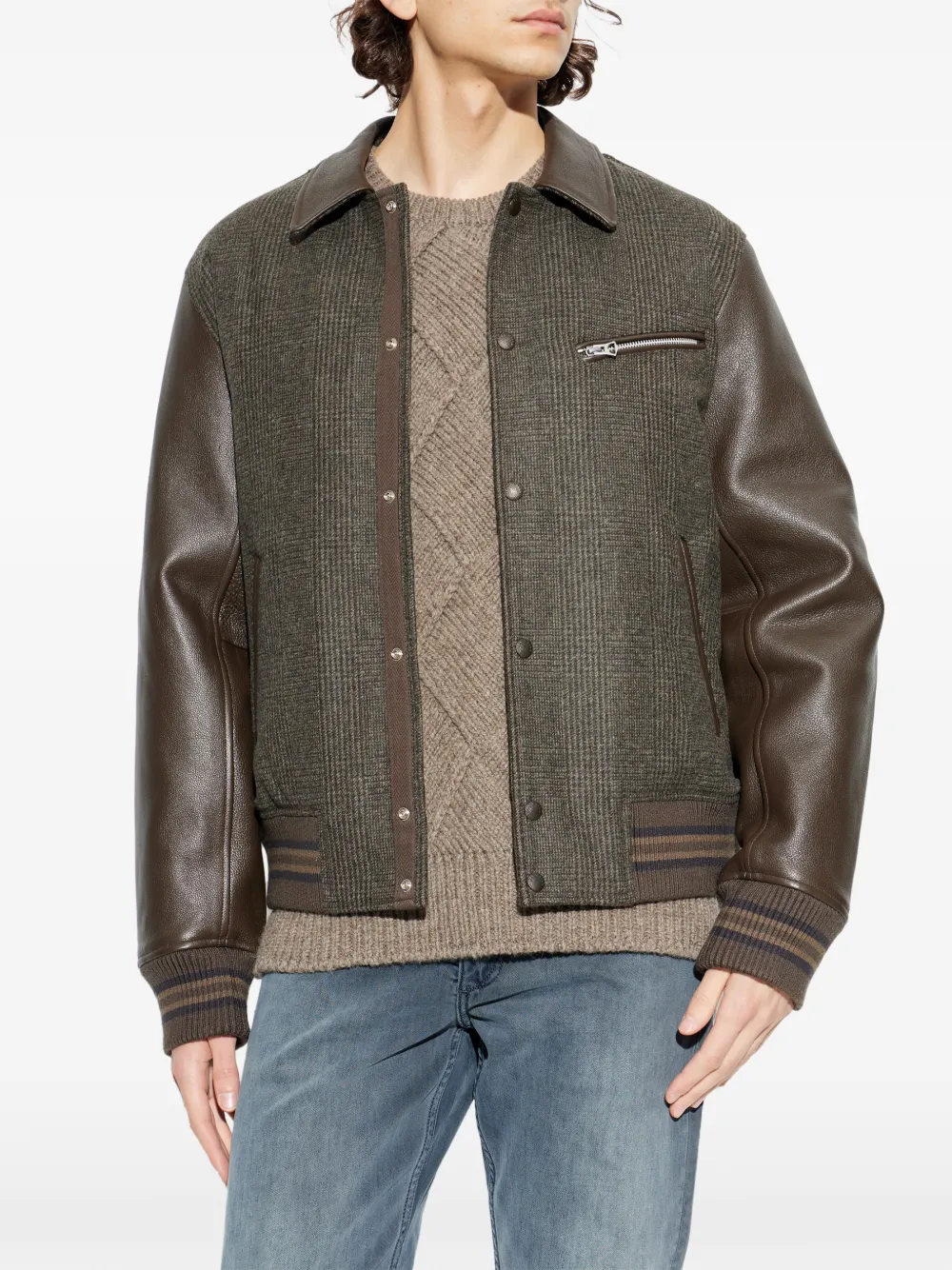  Rag & Bone Checked Jacket - Brown 