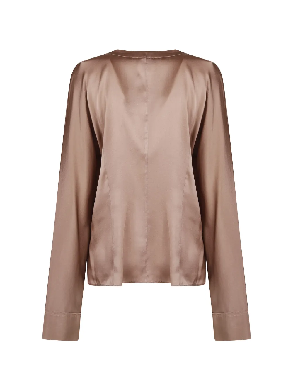 Forte blouse met striksluiting Beige