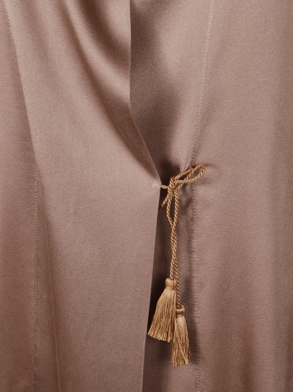 Forte blouse met striksluiting Beige