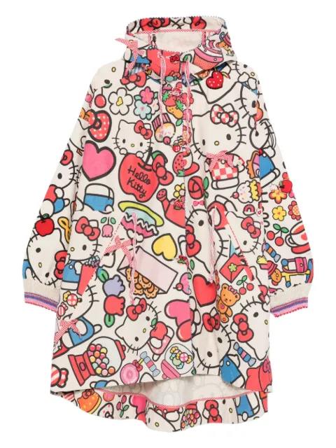 Pero manteau imprimé à capuche