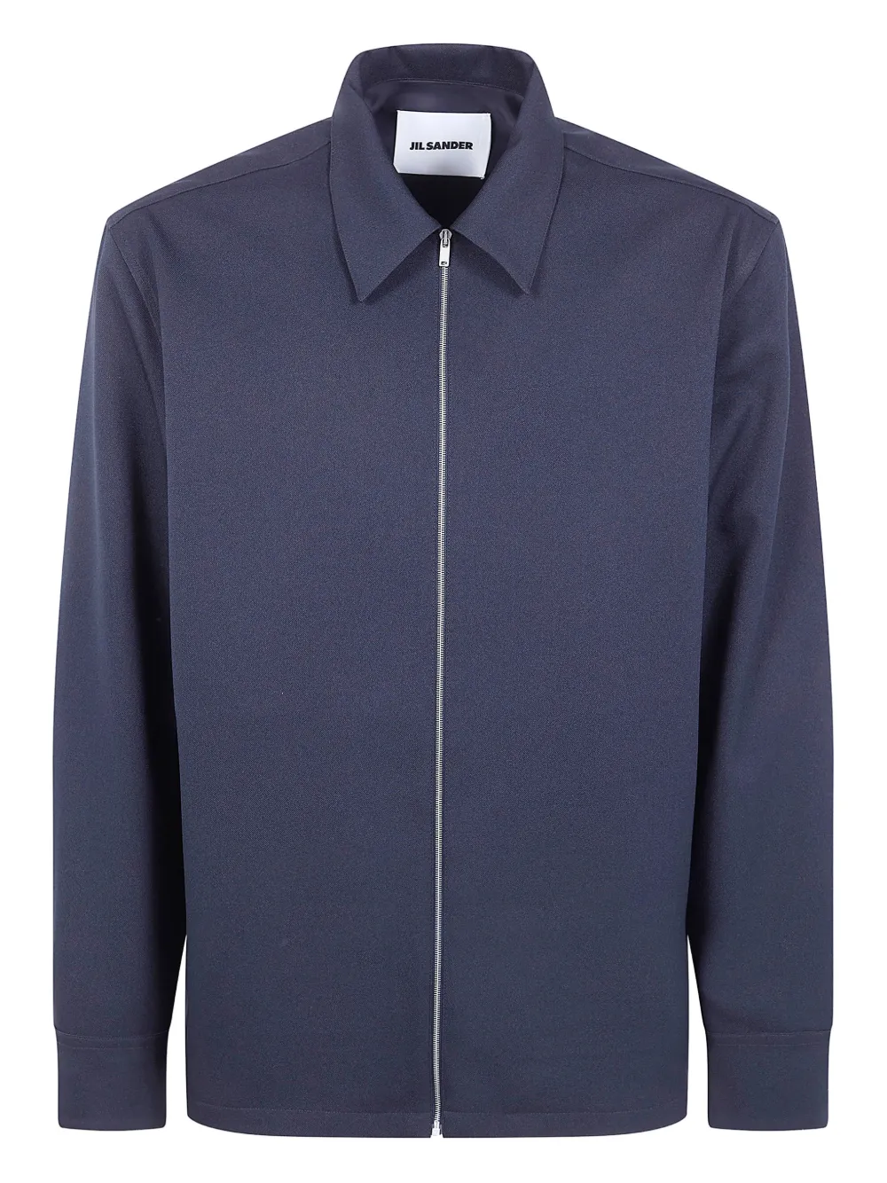 Jil Sander zip-up shirt - Blau