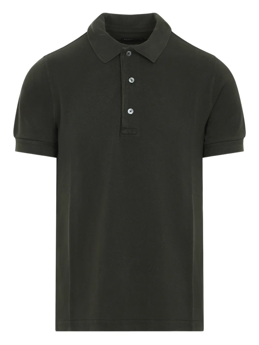 TOM FORD buttoned polo shirt - Verde