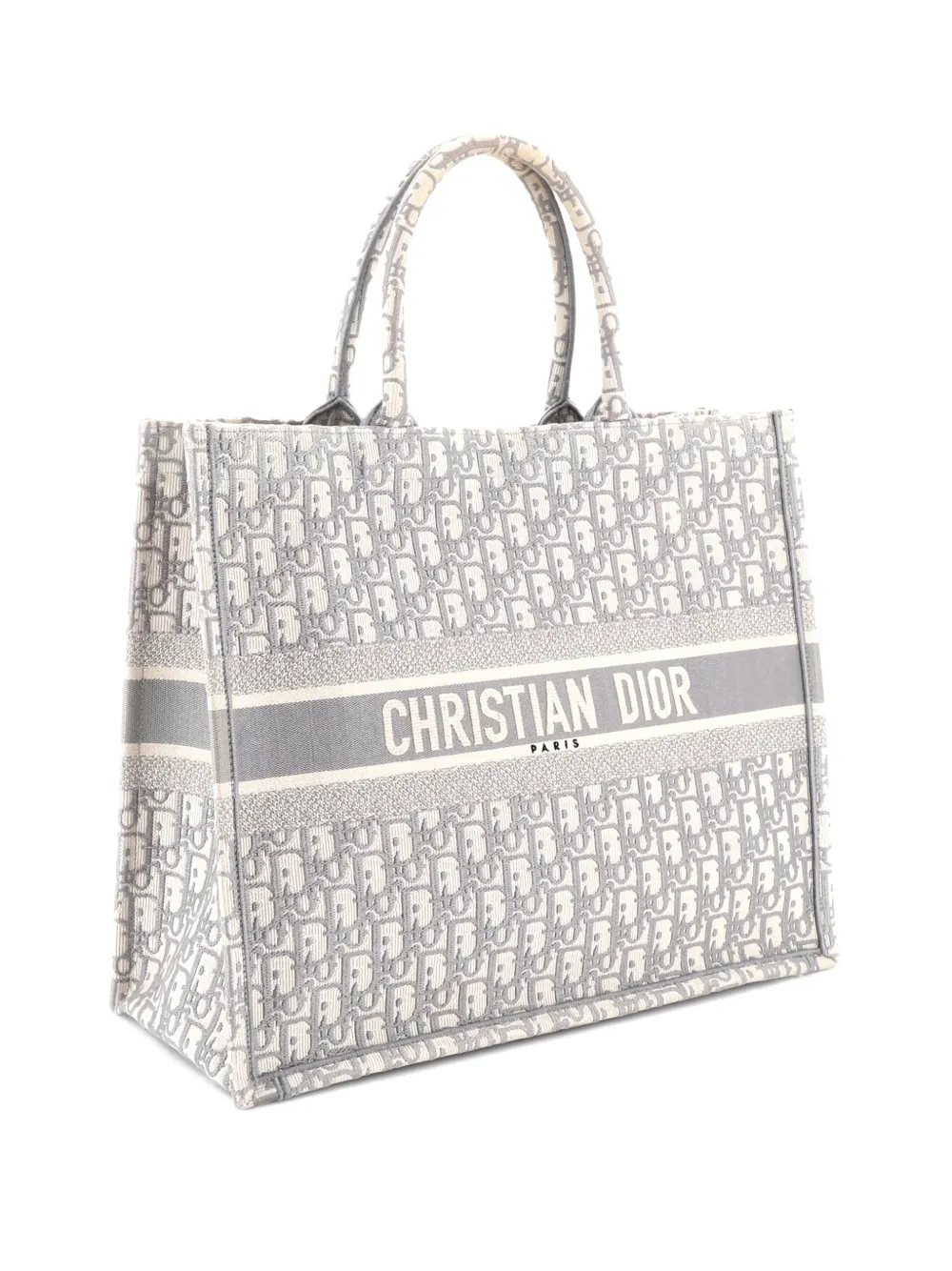 Christian Dior Pre-Owned Book Oblique Canvas Large tote bag - Grigio