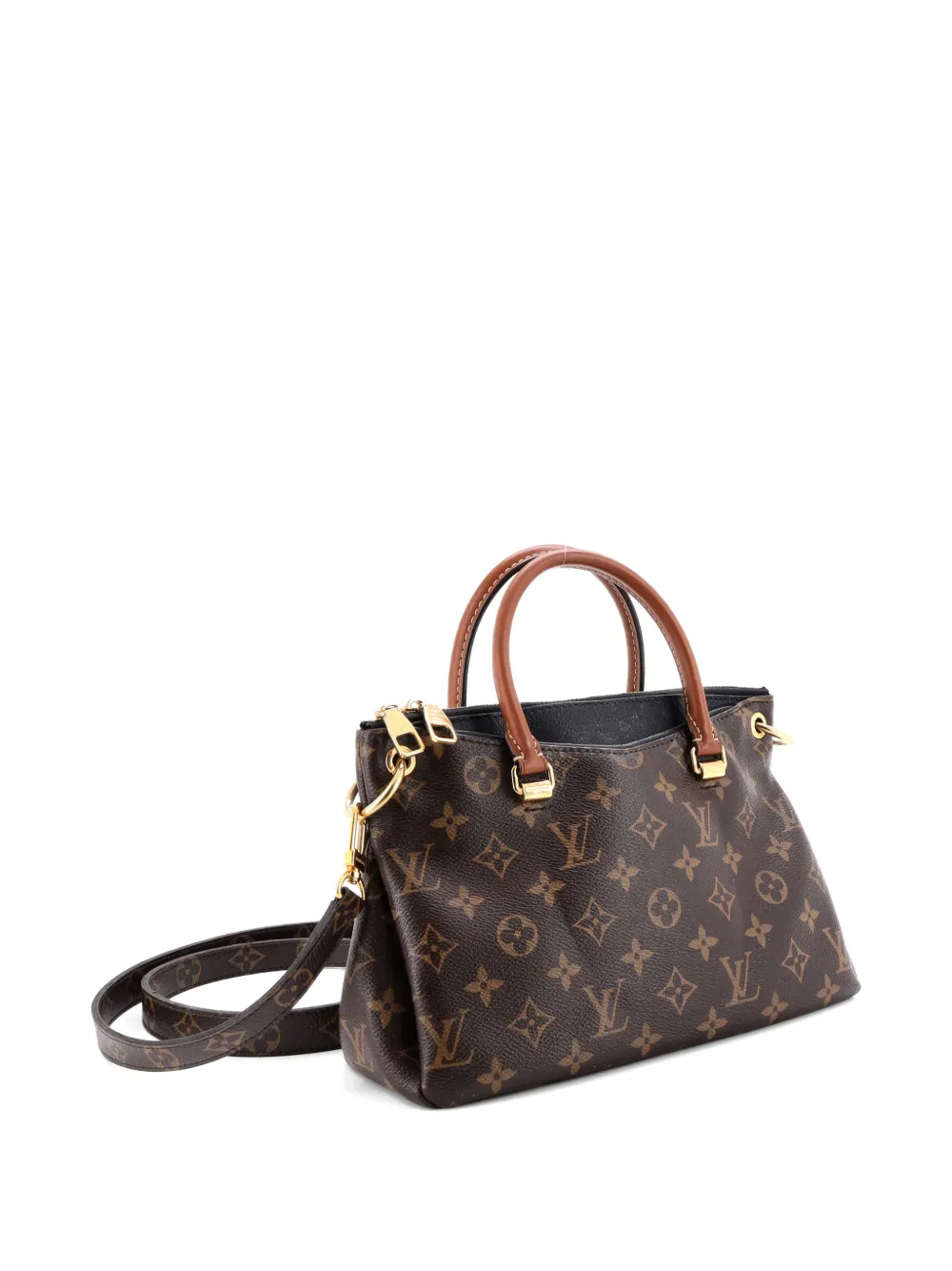 Pallas Tote Monogram Canvas With Leather Bb Shoulder Bag