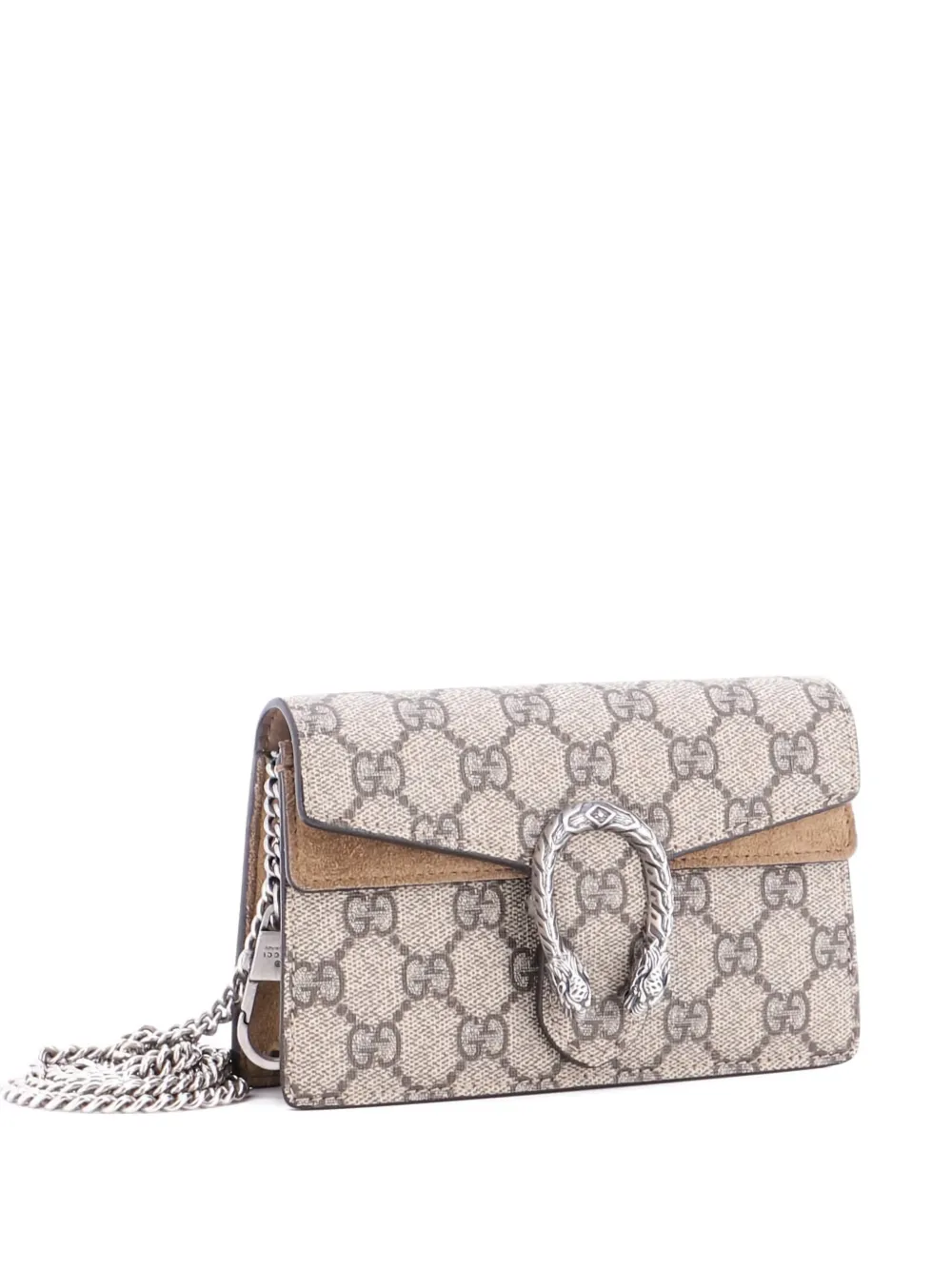 Gucci Pre-Owned Dionysus Bag GG Coated Canvas Super Mini crossbody bag - Marrone