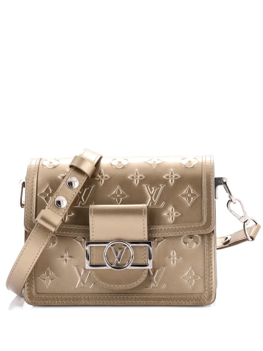 Louis Vuitton Pre-Owned Dauphine Shoulder Bag Monogram Seal Leather Mini crossbody bag - Oro