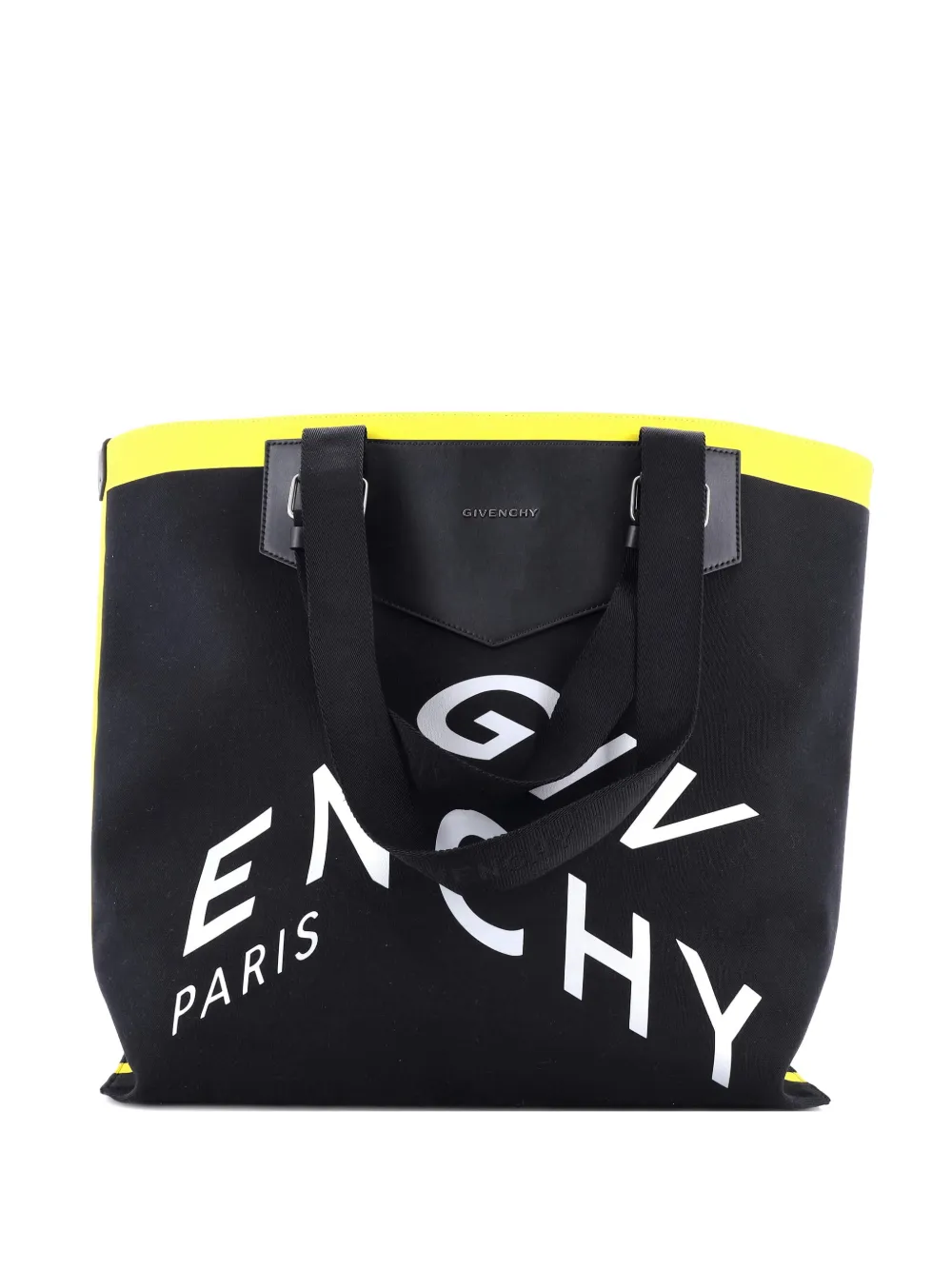 Givenchy Pre-Owned Antigona Logo Shopping Printed Canvas Large tote bag | Black | Image 1