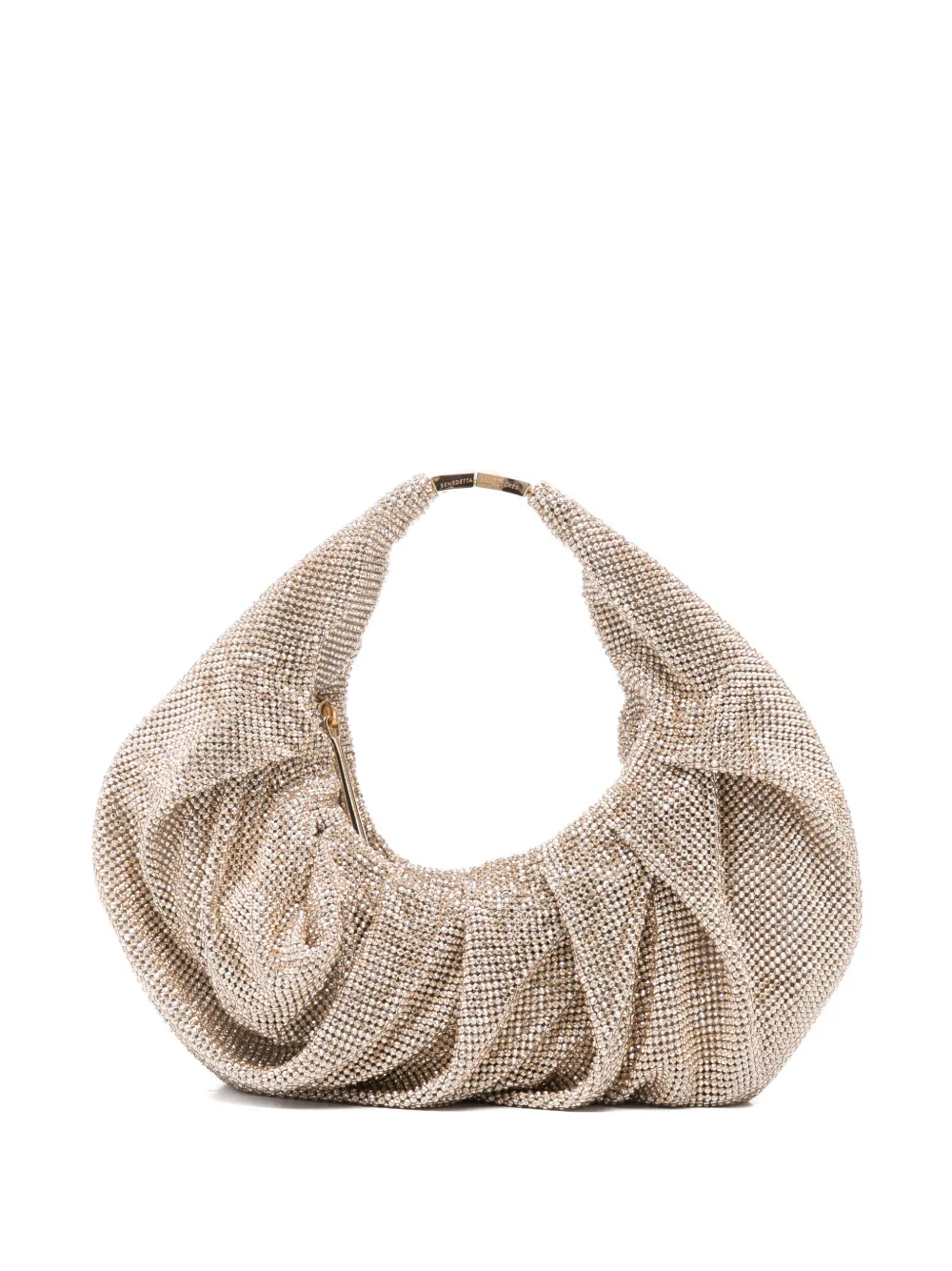 Benedetta Bruzziches Yennefer ruched embellished tote bag - Oro