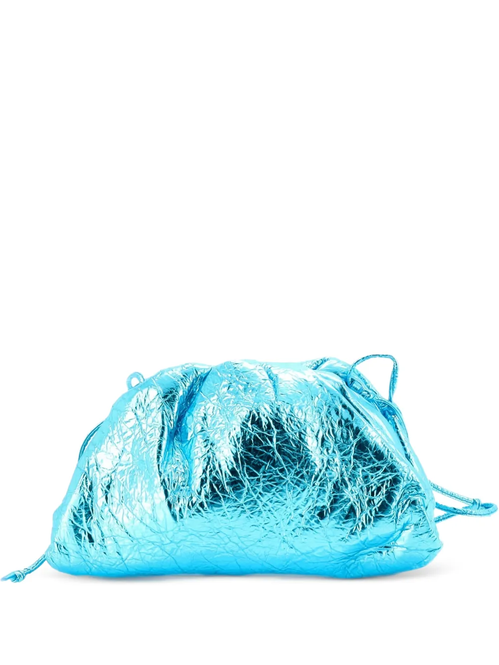 Bottega Veneta Pre-Owned The Pouch Leather Mini crossbody bag - Blu