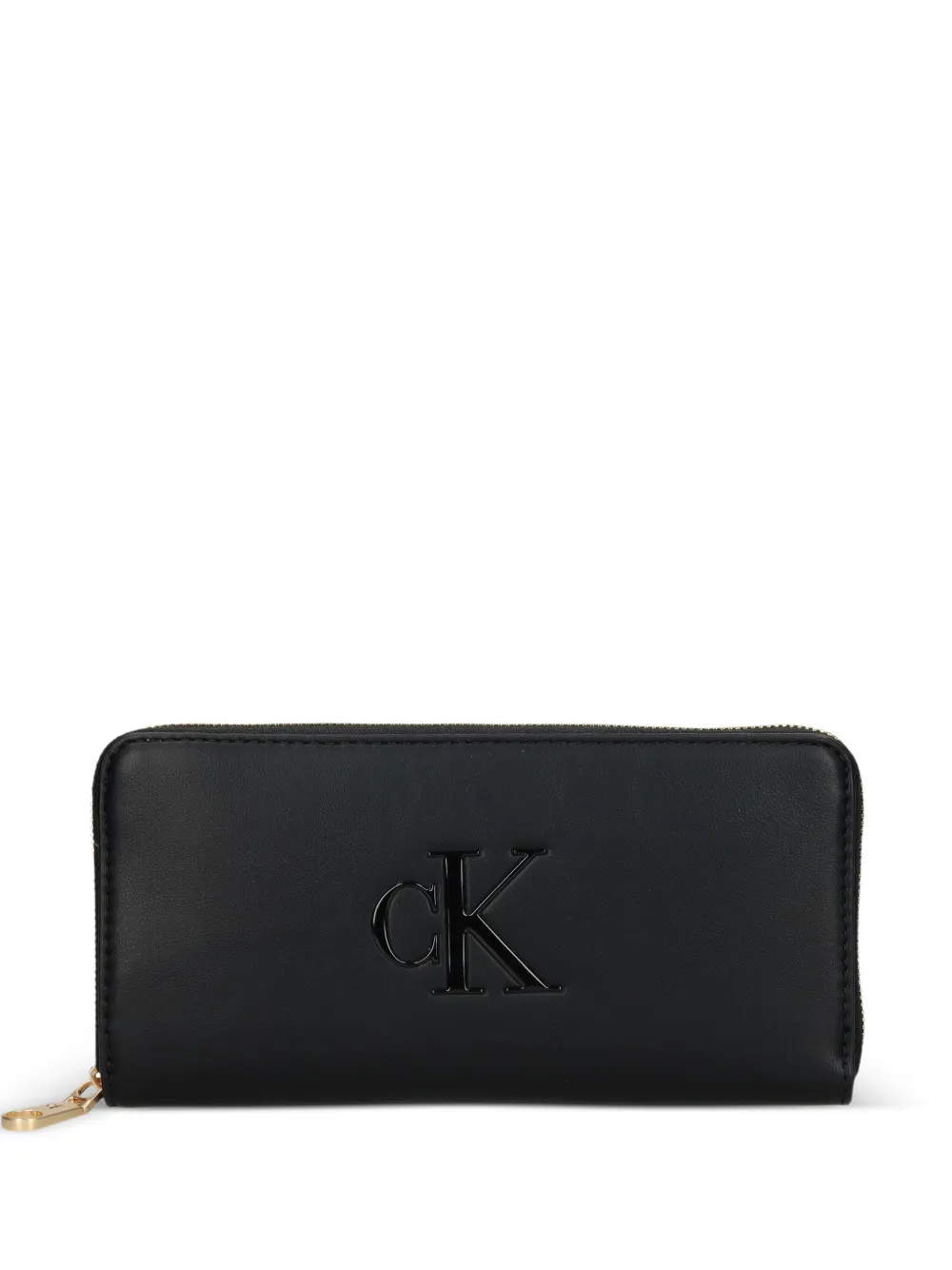 Calvin Klein Portafoglio con logo goffrato - Nero