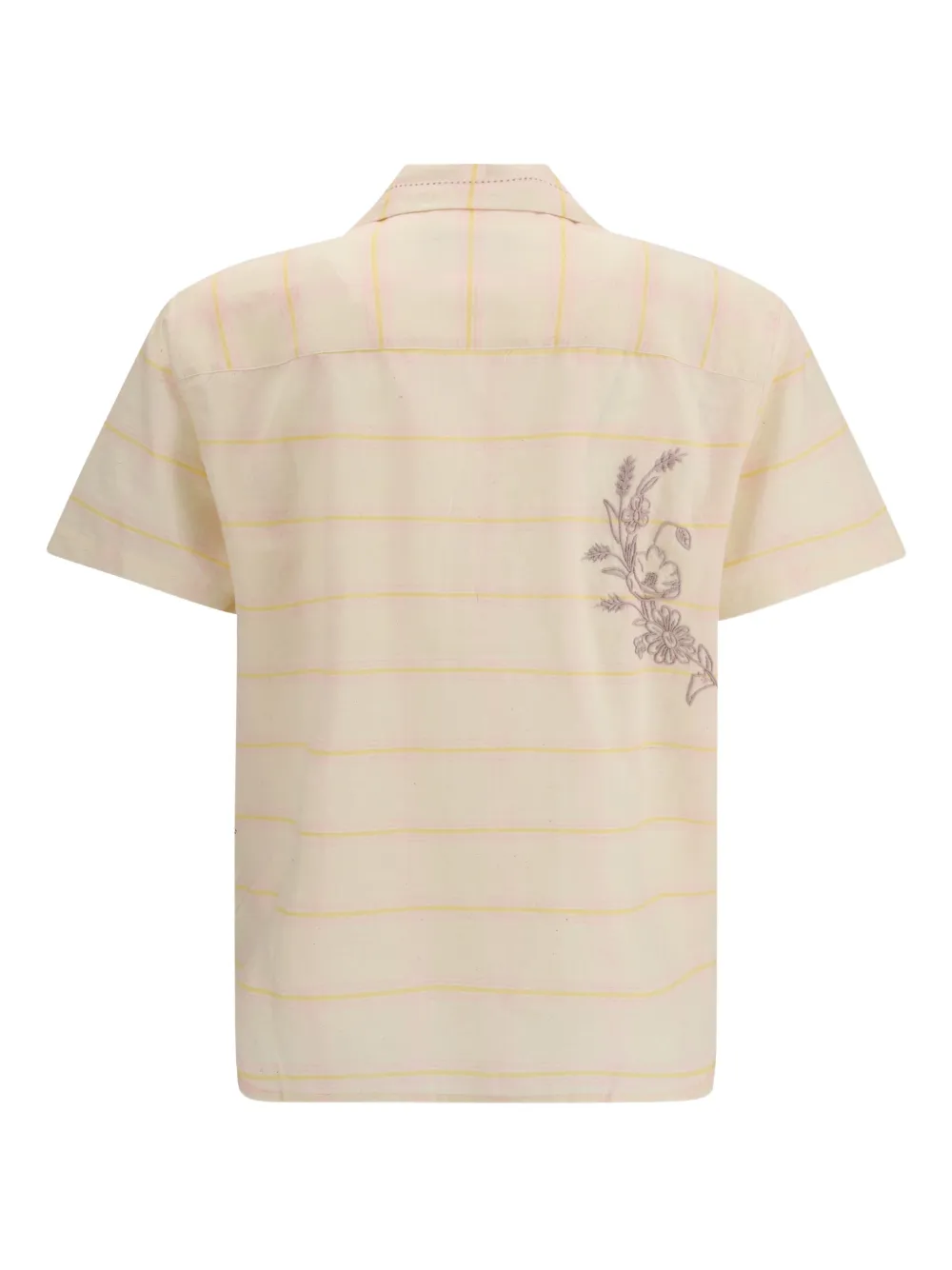 Baziszt Provence embroidered shirt - Beige