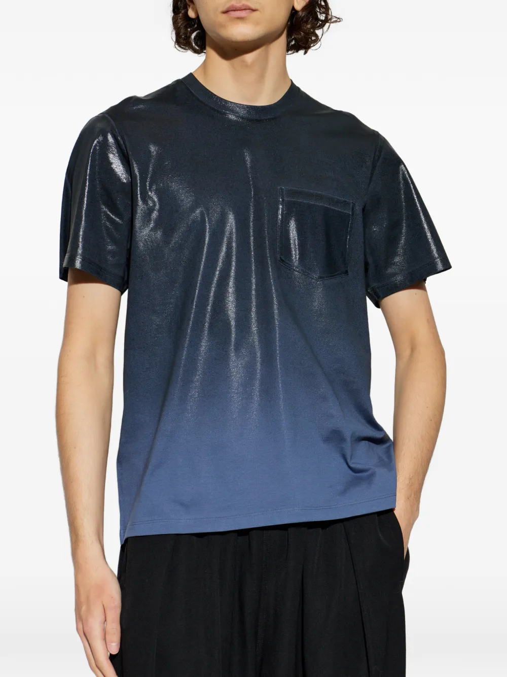 Maison Margiela T-shirt met zak Blauw