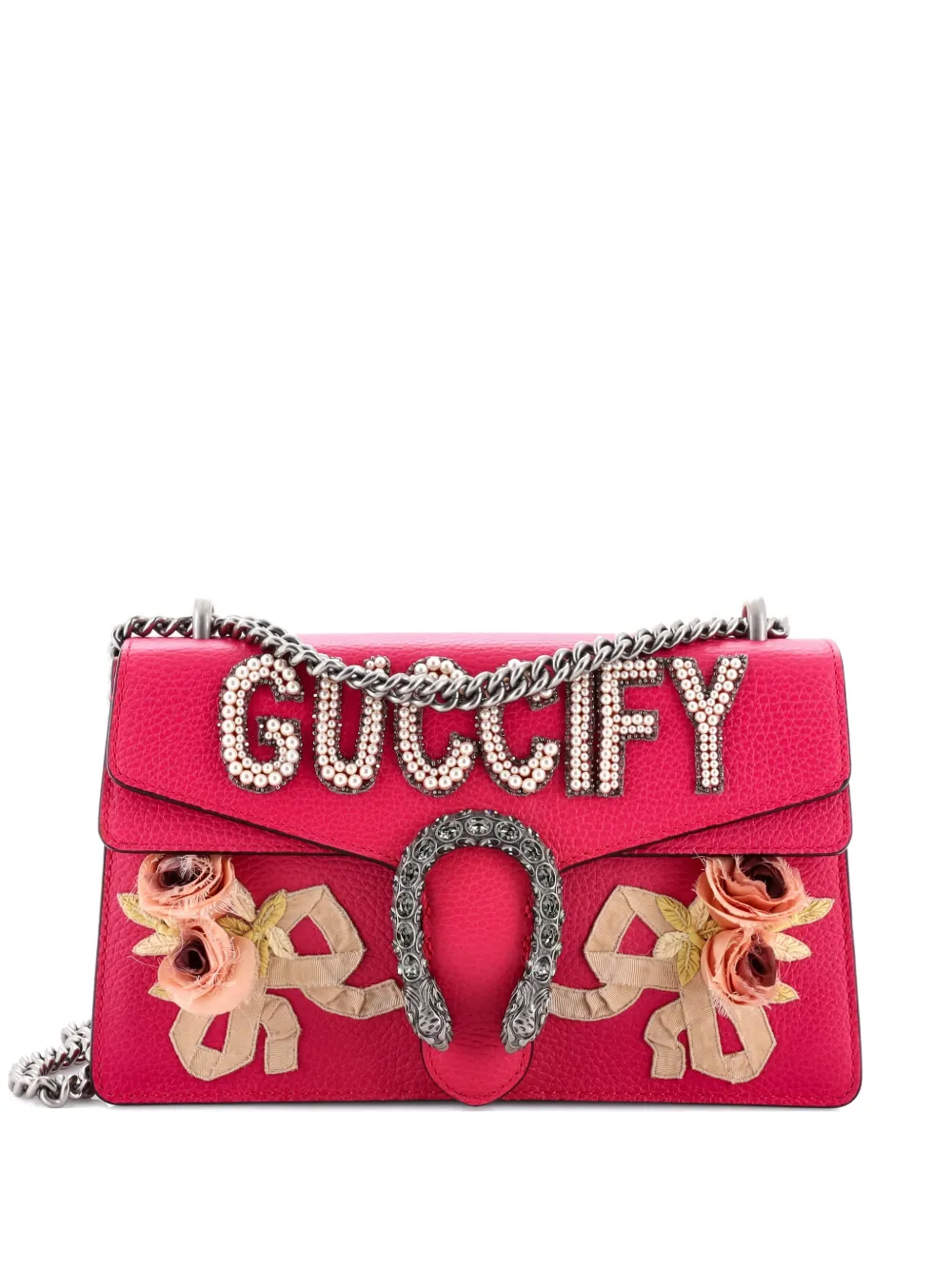 Gucci Pre-Owned Dionysus Bag Embellished Leather Small shoulder bag - Rosa